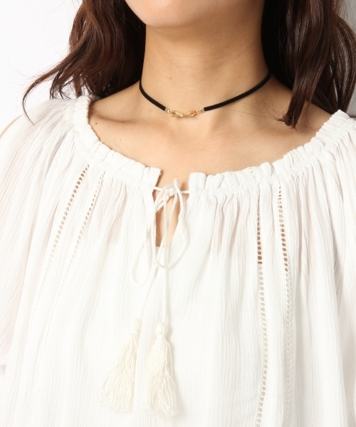 Heather(ヘザー)の「カタアキヨウリュウブラウス 722682(シャツ/ブラウス・レディース・オフホワイト/ブルー系その他/ピンク系その他・FREE)」の11枚目の写真