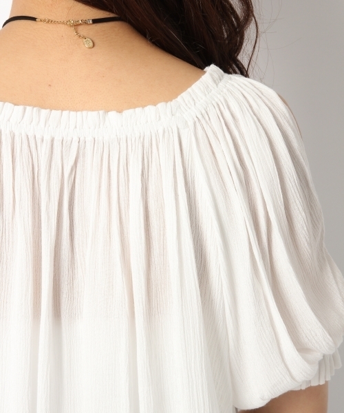 Heather(ヘザー)の「カタアキヨウリュウブラウス 722682(シャツ/ブラウス・レディース・オフホワイト/ブルー系その他/ピンク系その他・FREE)」の7枚目の写真