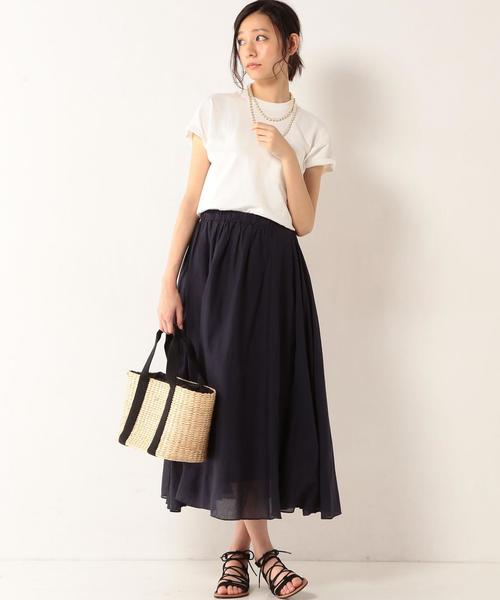 coen（コーエン）の「USAコットンドルマンＴシャツ（Tシャツ/カットソー・レディース・ホワイト/ネイビー・MEDIUM/LARGE）」の6枚目の写真