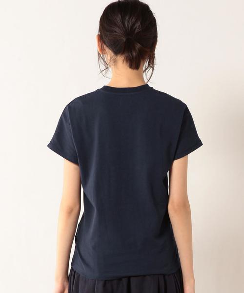 coen（コーエン）の「USAコットンドルマンＴシャツ（Tシャツ/カットソー・レディース・ホワイト/ネイビー・MEDIUM/LARGE）」の12枚目の写真