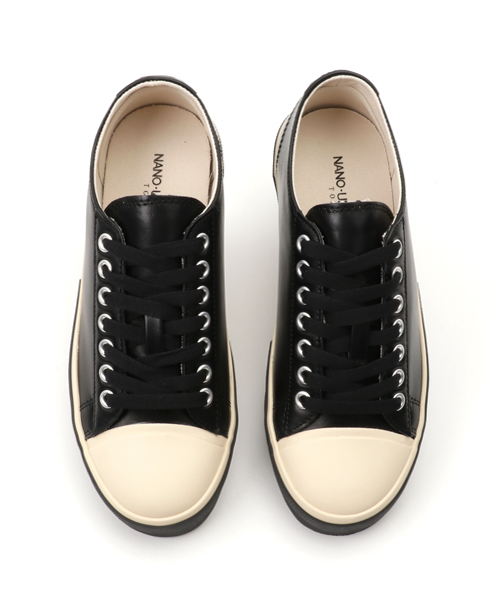 NANO universe(ナノユニバース)の「NU 7ホールスニーカー(スニーカー・メンズ・ホワイト/ブラック・41/42/44/43)」の6枚目の写真