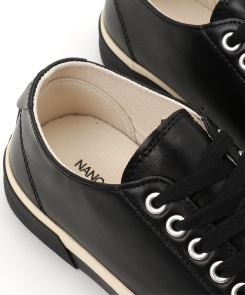 NANO universe(ナノユニバース)の「NU 7ホールスニーカー(スニーカー・メンズ・ホワイト/ブラック・41/42/44/43)」の8枚目の写真