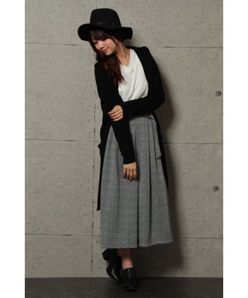 VENCEEXCHANGE（ヴァンスエクスチェンジ）の「共ベルトプリーツガウチョパンツ             （その他パンツ・レディース・ブラック/ワインレッド/チャコールグレー/ダークグリーン・MEDIUM）」の3枚目の写真