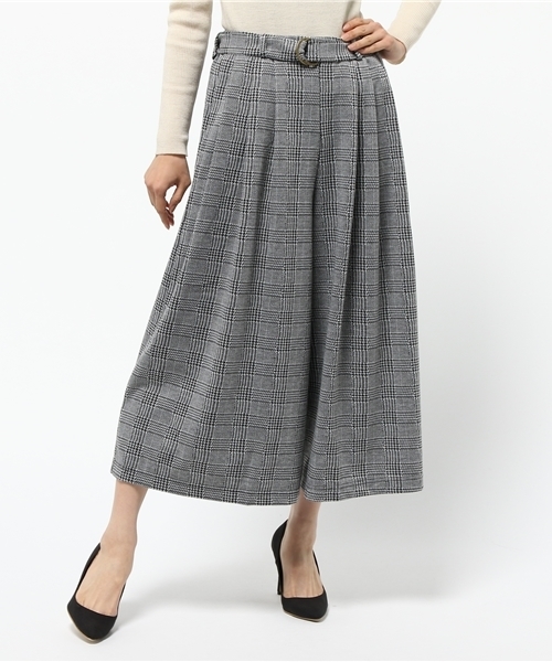 VENCEEXCHANGE（ヴァンスエクスチェンジ）の「共ベルトプリーツガウチョパンツ             （その他パンツ・レディース・ブラック/ワインレッド/チャコールグレー/ダークグリーン・MEDIUM）」の14枚目の写真