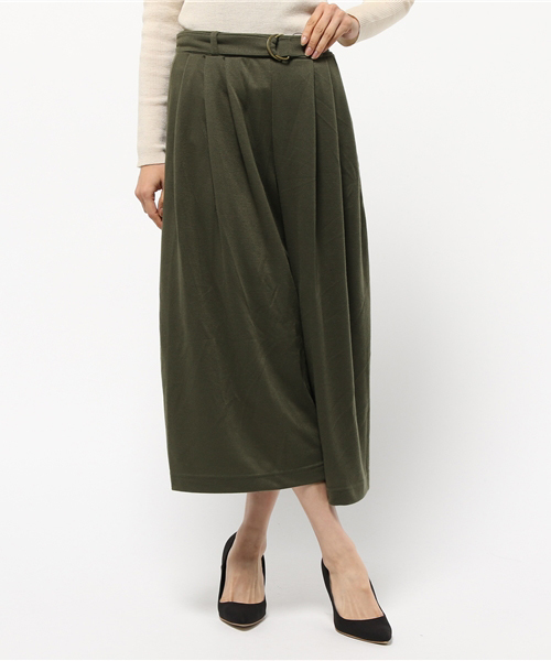 VENCEEXCHANGE（ヴァンスエクスチェンジ）の「共ベルトプリーツガウチョパンツ             （その他パンツ・レディース・ブラック/ワインレッド/チャコールグレー/ダークグリーン・MEDIUM）」の15枚目の写真