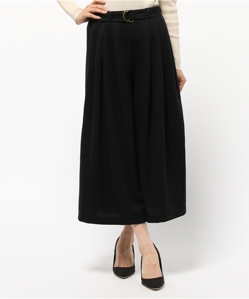 VENCEEXCHANGE（ヴァンスエクスチェンジ）の「共ベルトプリーツガウチョパンツ             （その他パンツ・レディース・ブラック/ワインレッド/チャコールグレー/ダークグリーン・MEDIUM）」の13枚目の写真