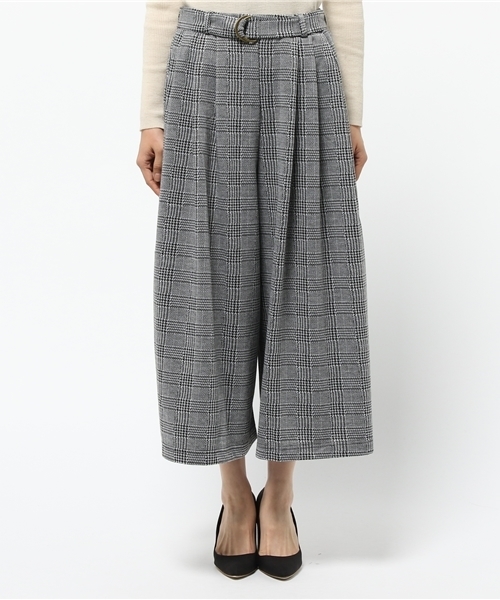 VENCEEXCHANGE（ヴァンスエクスチェンジ）の「共ベルトプリーツガウチョパンツ             （その他パンツ・レディース・ブラック/ワインレッド/チャコールグレー/ダークグリーン・MEDIUM）」の5枚目の写真