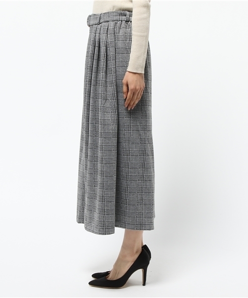 VENCEEXCHANGE（ヴァンスエクスチェンジ）の「共ベルトプリーツガウチョパンツ             （その他パンツ・レディース・ブラック/ワインレッド/チャコールグレー/ダークグリーン・MEDIUM）」の6枚目の写真