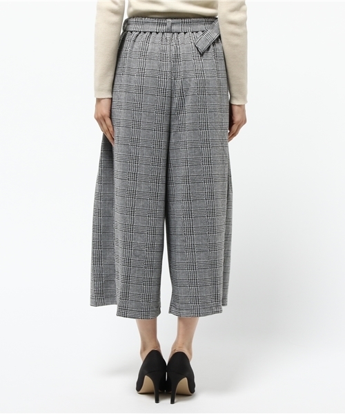 VENCEEXCHANGE（ヴァンスエクスチェンジ）の「共ベルトプリーツガウチョパンツ             （その他パンツ・レディース・ブラック/ワインレッド/チャコールグレー/ダークグリーン・MEDIUM）」の7枚目の写真