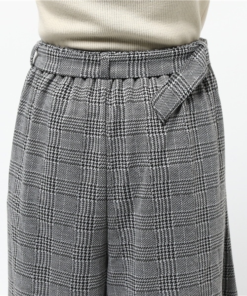 VENCEEXCHANGE（ヴァンスエクスチェンジ）の「共ベルトプリーツガウチョパンツ             （その他パンツ・レディース・ブラック/ワインレッド/チャコールグレー/ダークグリーン・MEDIUM）」の9枚目の写真