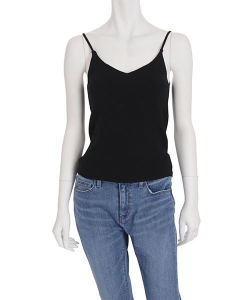 MERCURYDUO（マーキュリーデュオ）の「スクエア無地ニットキャミ（ニット/セーター・レディース・イエロー/オフホワイト/ライトグレー/ブラック・FREE）」の3枚目の写真