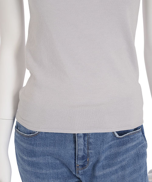 MERCURYDUO（マーキュリーデュオ）の「スクエア無地ニットキャミ（ニット/セーター・レディース・イエロー/オフホワイト/ライトグレー/ブラック・FREE）」の8枚目の写真