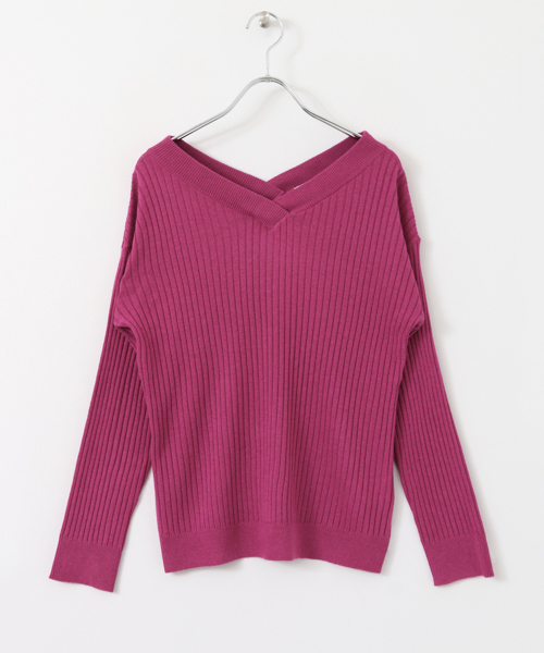 URBAN RESEARCH Sonny Label（アーバンリサーチサニーレーベル）の「Sonny Label ｳｫｯｼｬﾌﾞﾙVﾈｯｸﾆｯﾄﾌﾟﾙｵｰﾊﾞｰ（ニット/セーター・レディース・ピンク/オフホワイト/チャコールグレー・FREE）」の16枚目の写真