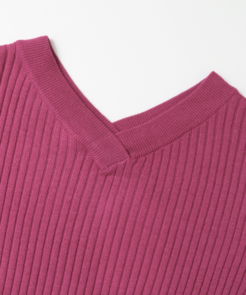 URBAN RESEARCH Sonny Label（アーバンリサーチサニーレーベル）の「Sonny Label ｳｫｯｼｬﾌﾞﾙVﾈｯｸﾆｯﾄﾌﾟﾙｵｰﾊﾞｰ（ニット/セーター・レディース・ピンク/オフホワイト/チャコールグレー・FREE）」の17枚目の写真