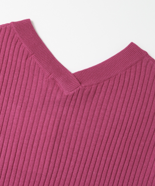 URBAN RESEARCH Sonny Label（アーバンリサーチサニーレーベル）の「Sonny Label ｳｫｯｼｬﾌﾞﾙVﾈｯｸﾆｯﾄﾌﾟﾙｵｰﾊﾞｰ（ニット/セーター・レディース・ピンク/オフホワイト/チャコールグレー・FREE）」の12枚目の写真