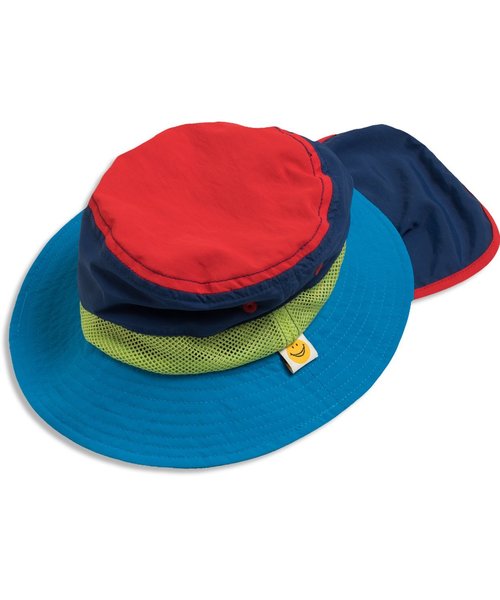 Ampersand（アンパサンド）の「アウトドアハット（ハット・キッズ・ブルー/ピンク/ネイビー/キナリ・52/50/54/48）」の3枚目の写真