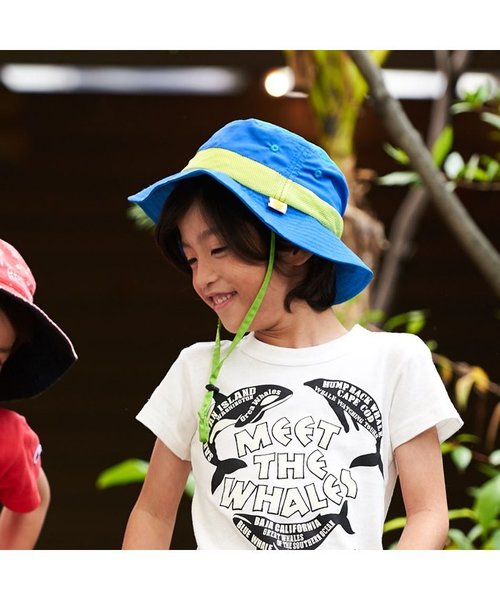 Ampersand（アンパサンド）の「アウトドアハット（ハット・キッズ・ブルー/ピンク/ネイビー/キナリ・52/50/54/48）」の5枚目の写真