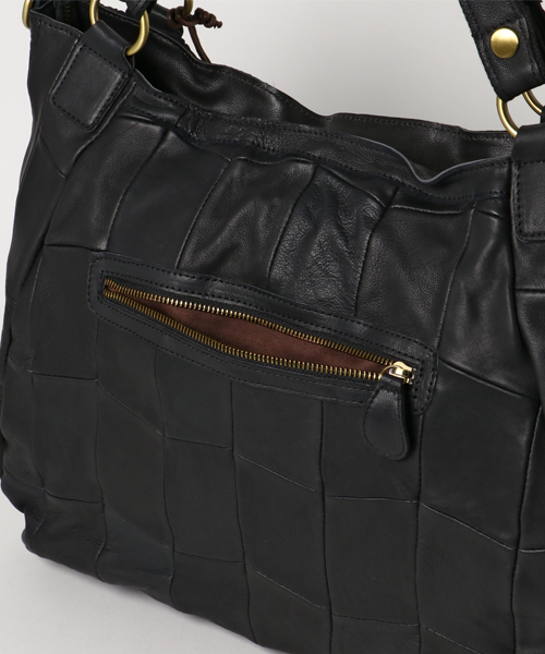 Le cheval aile（シュヴァルエレ）の「Le cheval aile rapiecage シュバル エレ ラピエサージュ  2WAYトートバッグ（ショルダーバッグ・レディース・ブラック/チョコ/キャメル・FREE）」の5枚目の写真