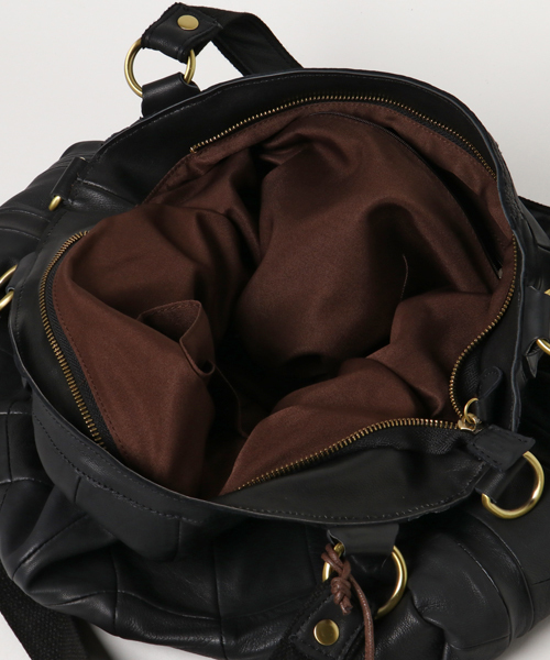 Le cheval aile（シュヴァルエレ）の「Le cheval aile rapiecage シュバル エレ ラピエサージュ  2WAYトートバッグ（ショルダーバッグ・レディース・ブラック/チョコ/キャメル・FREE）」の8枚目の写真