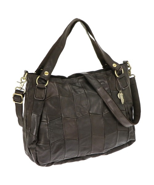 Le cheval aile（シュヴァルエレ）の「Le cheval aile rapiecage シュバル エレ ラピエサージュ  2WAYトートバッグ（ショルダーバッグ・レディース・ブラック/チョコ/キャメル・FREE）」の2枚目の写真