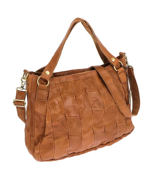 Le cheval aile（シュヴァルエレ）の「Le cheval aile rapiecage シュバル エレ ラピエサージュ  2WAYトートバッグ（ショルダーバッグ・レディース・ブラック/チョコ/キャメル・FREE）」の3枚目の写真