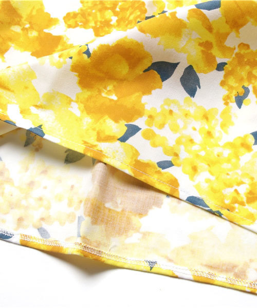 GLOBAL WORK(グローバルワーク)の「【ジュニア】ベルトツキフレアソデプルオーバー/761690(シャツ/ブラウス・キッズ・イエロー/レッド/ホワイト・MEDIUM/LARGE)」の9枚目の写真