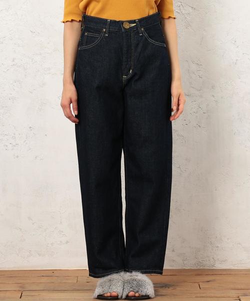 Lee（リー）の「[別注]CB LEE(リー)×GLR ハイウエスト テーパード デニムパンツ ◆（デニムパンツ・レディース・ブラック/ネイビー・MEDIUM/SMALL）」の4枚目の写真