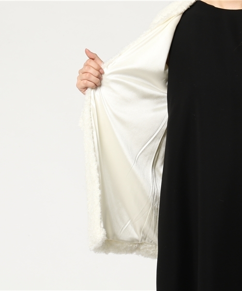 rps（アールピーエス）の「プードルファーノーカラーカーデ（カーディガン/ボレロ・レディース・ブラウン/ピンクベージュ/グレイッシュベージュ/アイボリー・M）」の19枚目の写真