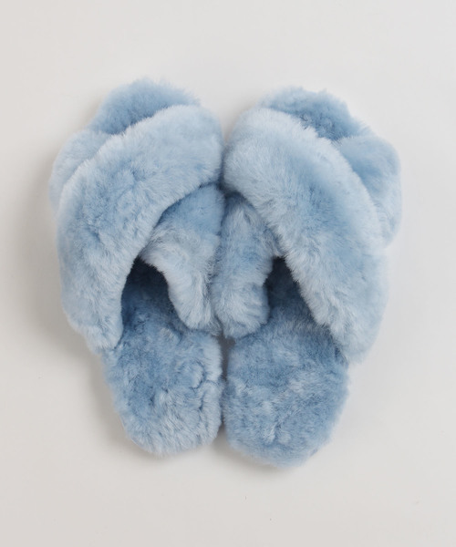 EMU Australia（エミューオーストラリア）の「【emu】MAYBERRY ファー サンダル（サンダル・レディース・ピンク/マスタード/ブルー系その他/レッド系その他/オリーブ/ピンク系その他/ベージュ/ブラック/チャコールグレー/ネイビー/ターコイズブルー/グレー/ブラウン系その他・23cm/24cm/25cm/8/7/6/5/26cm/22cm/9）」の14枚目の写真