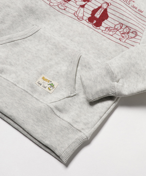 POPEYE（ポパイ）の「POPEYE×JUNKSOUL / ポパイ×ジャンクソウル　プリントプルパーカー (M4)（パーカー・キッズ・ブラック/オートミール・90/100/110/120/130/140/150）」の6枚目の写真