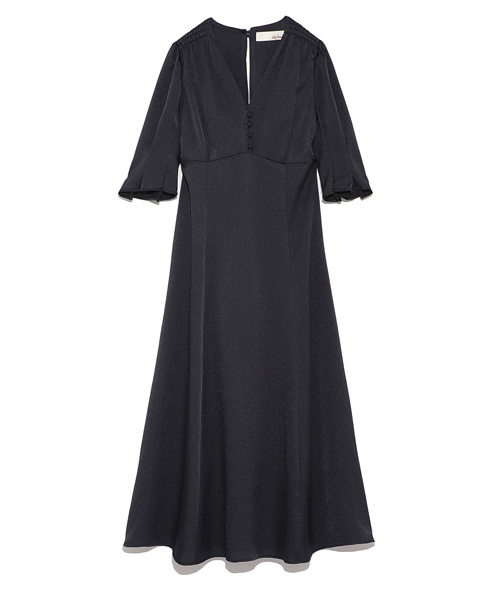 Lily Brown リリーブラウン の サテンフレアーワンピース ワンピース Wear Lily Brown リリーブラウン の サテンフレアーワンピース ワンピース Wear