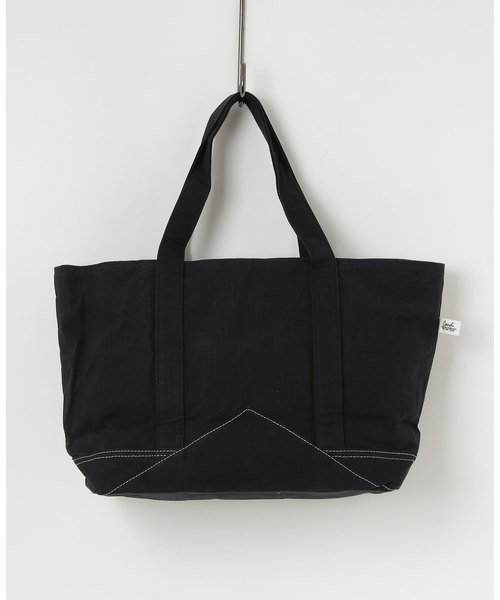 COSSHI（コッシ）の「【Cosshi/コッシ】リップストップ パラフィン トートバッグ（トートバッグ・レディース・ライトグレー/ブラック/ネイビー・FREE）」の5枚目の写真