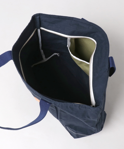 COSSHI（コッシ）の「【Cosshi/コッシ】リップストップ パラフィン トートバッグ（トートバッグ・レディース・ライトグレー/ブラック/ネイビー・FREE）」の4枚目の写真