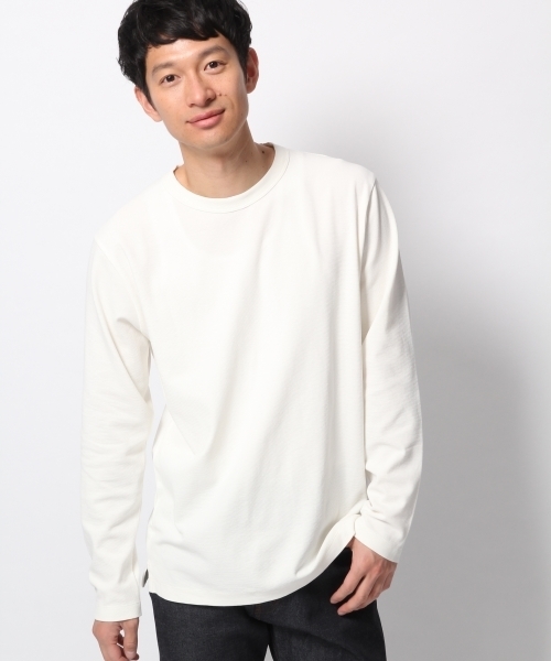 GLOBAL WORK（グローバルワーク）の「サカリバクルーネックTシャツ/777089（Tシャツ/カットソー・メンズ・ホワイト/ネイビー/グレー/ベージュ系その他3/ライトイエロー/ホワイト系その他2・LARGE/MEDIUM/SMALL/X-LARGE）」の2枚目の写真