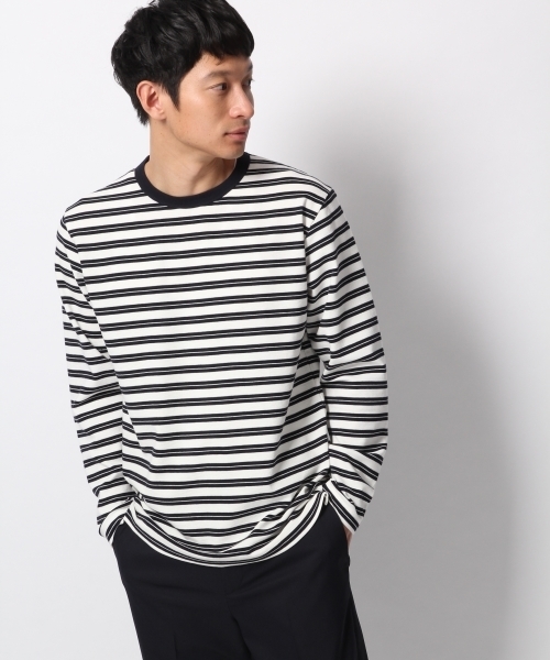 GLOBAL WORK（グローバルワーク）の「サカリバクルーネックTシャツ/777089（Tシャツ/カットソー・メンズ・ホワイト/ネイビー/グレー/ベージュ系その他3/ライトイエロー/ホワイト系その他2・LARGE/MEDIUM/SMALL/X-LARGE）」の3枚目の写真