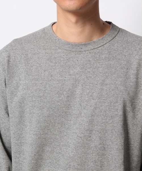 GLOBAL WORK（グローバルワーク）の「サカリバクルーネックTシャツ/777089（Tシャツ/カットソー・メンズ・ホワイト/ネイビー/グレー/ベージュ系その他3/ライトイエロー/ホワイト系その他2・LARGE/MEDIUM/SMALL/X-LARGE）」の9枚目の写真