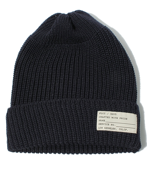 BEAMS（ビームス）の「FUCT / WATCH CAP（ニットキャップ/ビーニー・メンズ・ブラック/レッド/ネイビー・ONE SIZE）」の2枚目の写真