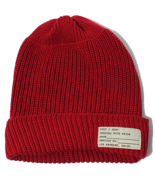 BEAMS（ビームス）の「FUCT / WATCH CAP（ニットキャップ/ビーニー・メンズ・ブラック/レッド/ネイビー・ONE SIZE）」の3枚目の写真