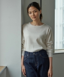 AMERICAN HOLIC | ・8col.Uネックリブニットプルオーバー(ニット/セーター)