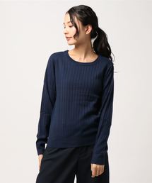 ・8col.Uネックリブニットプルオーバー