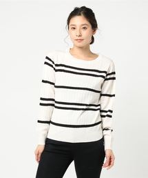 ・8col.Uネックリブニットプルオーバー