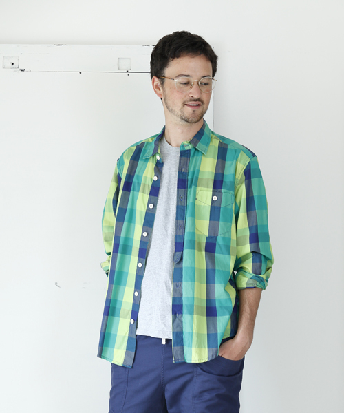 dip(ディップ)の「【dip】ディップ/シャツ(シャツ/ブラウス・メンズ・グリーン系その他/ブルー系その他/レッド系その他・MEDIUM/LARGE/SMALL)」の1枚目の写真