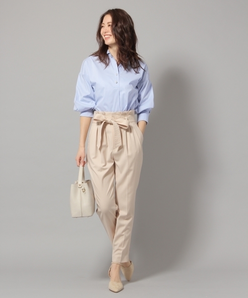 Andemiu（アンデミュウ）の「パールボタンスキッパー787751（シャツ/ブラウス・レディース・オフホワイト/ブルー/ピンク・FREE）」の5枚目の写真