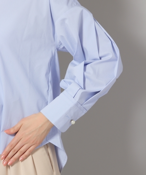 Andemiu（アンデミュウ）の「パールボタンスキッパー787751（シャツ/ブラウス・レディース・オフホワイト/ブルー/ピンク・FREE）」の11枚目の写真