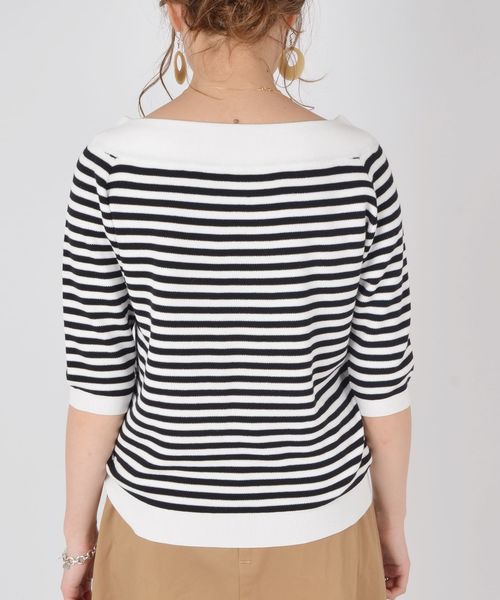 SHIPS(シップス)の「コットンボートネックプルオーバー◇(ニット/セーター・レディース・スカイブルー/ブラック/ベージュ/ピンク系その他・ONE SIZE)」の8枚目の写真