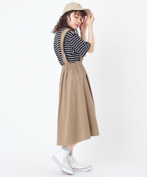 OLIVE des OLIVE（オリーブデオリーブ）の「サス付きイレヘムスカート（スカート・レディース・ブラック/カーキ/ピンク/キナリ・FREE）」の12枚目の写真