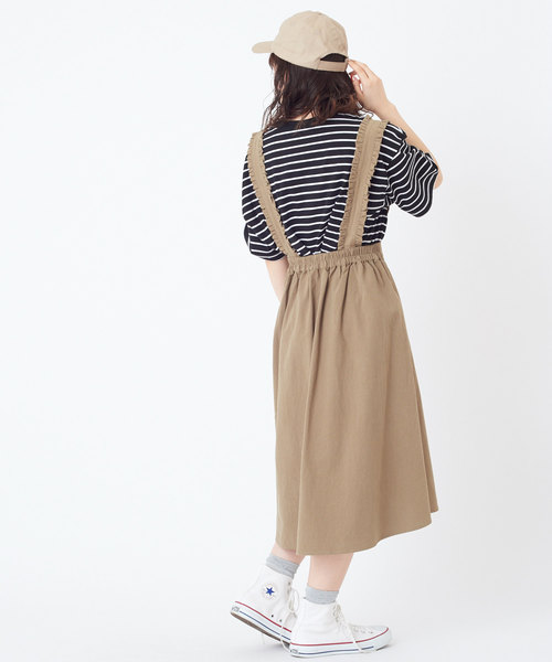 OLIVE des OLIVE（オリーブデオリーブ）の「サス付きイレヘムスカート（スカート・レディース・ブラック/カーキ/ピンク/キナリ・FREE）」の13枚目の写真