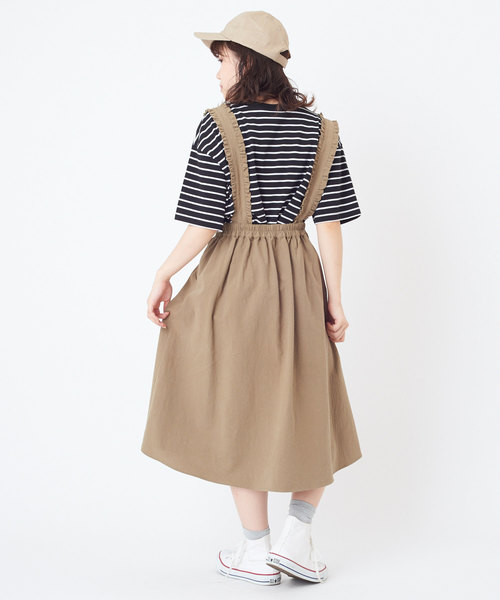 OLIVE des OLIVE（オリーブデオリーブ）の「サス付きイレヘムスカート（スカート・レディース・ブラック/カーキ/ピンク/キナリ・FREE）」の14枚目の写真