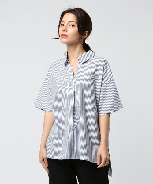 earth music&ecology(アースミュージックアンドエコロジー)の「・バックリボンスキッパーシャツ(シャツ/ブラウス・レディース・ブルー系その他/グレー系その他3/オフホワイト/ライトベージュ・FREE)」の21枚目の写真