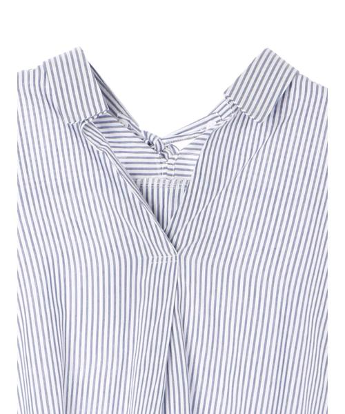 earth music&ecology(アースミュージックアンドエコロジー)の「・バックリボンスキッパーシャツ(シャツ/ブラウス・レディース・ブルー系その他/グレー系その他3/オフホワイト/ライトベージュ・FREE)」の10枚目の写真